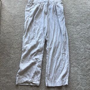 Abercrombie & Fitch Beige Linen Pants
